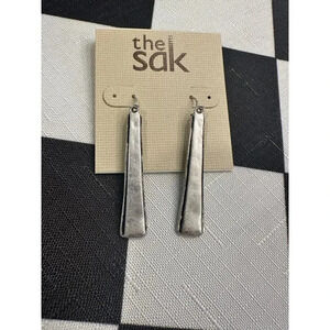 The Sak Silver Tone Dangle Earrings Nickel Safe